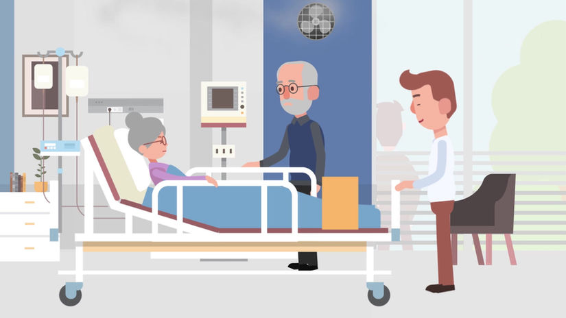 At the hospital